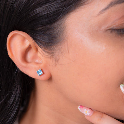 Blue Topaz Ivyana Earrings - CLJ589BE