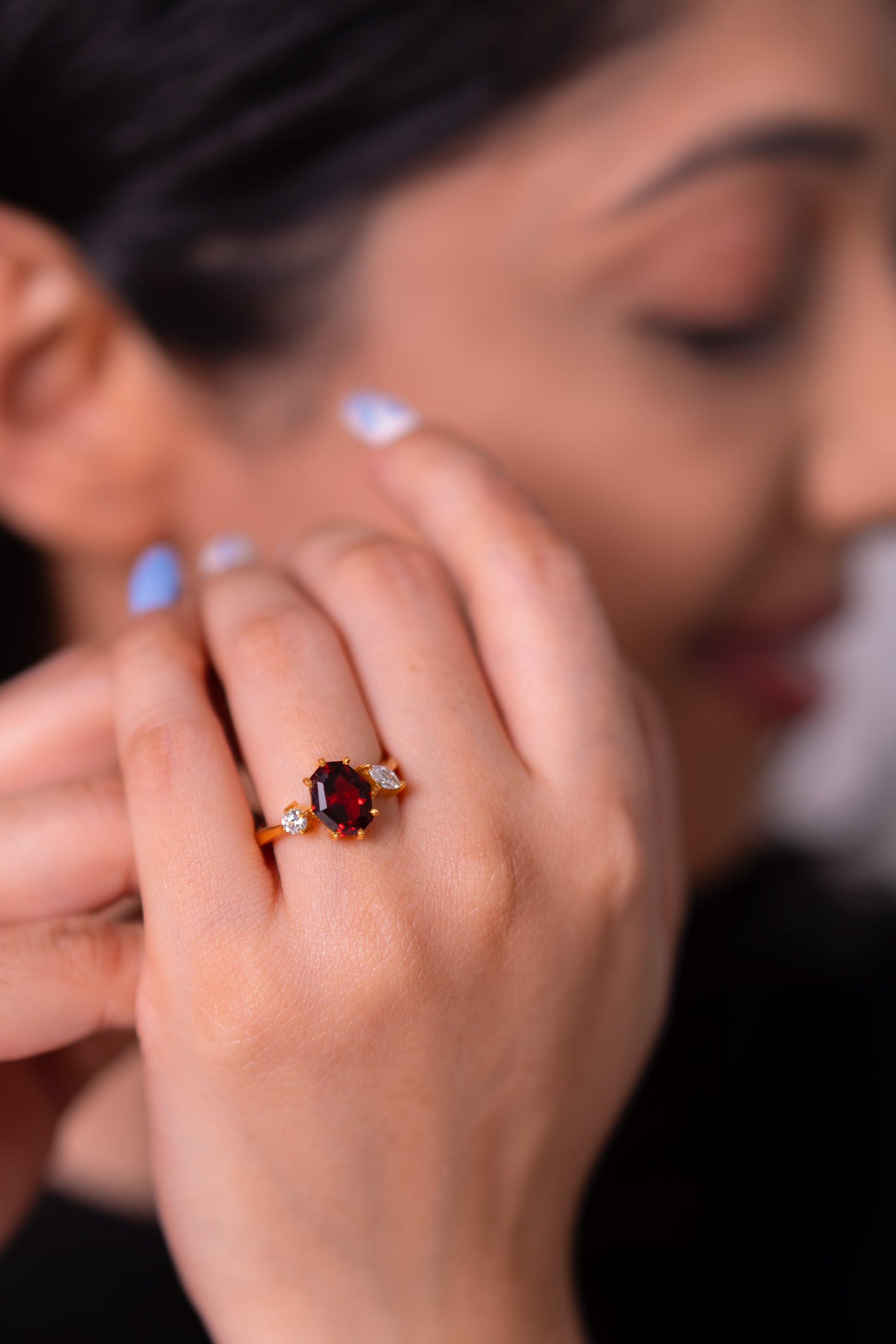 Garnet Meredith Ring - CLJ943