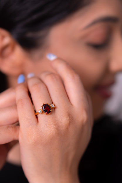 Garnet Meredith Ring - CLJ943