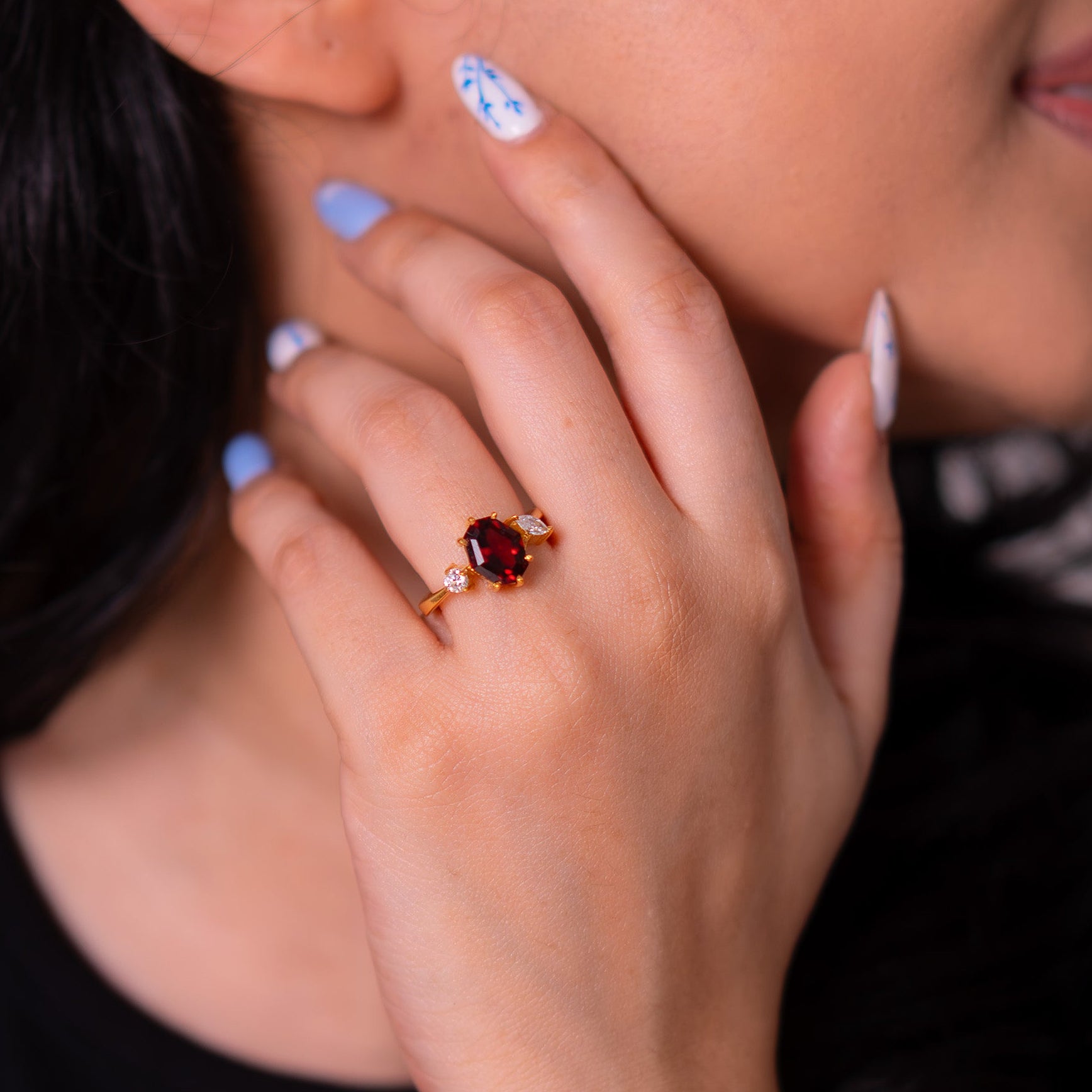 Garnet Meredith Ring - CLJ943
