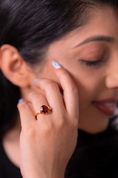Garnet Meredith Ring - CLJ943