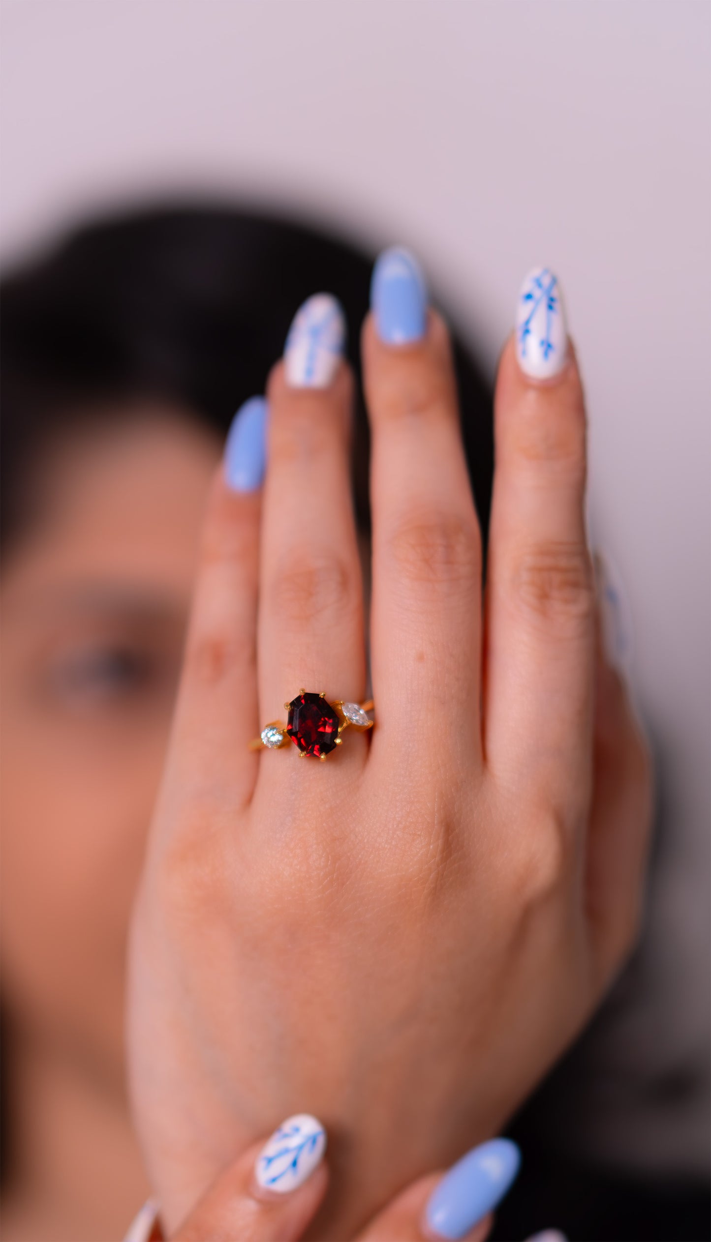 Garnet Meredith Ring - CLJ943