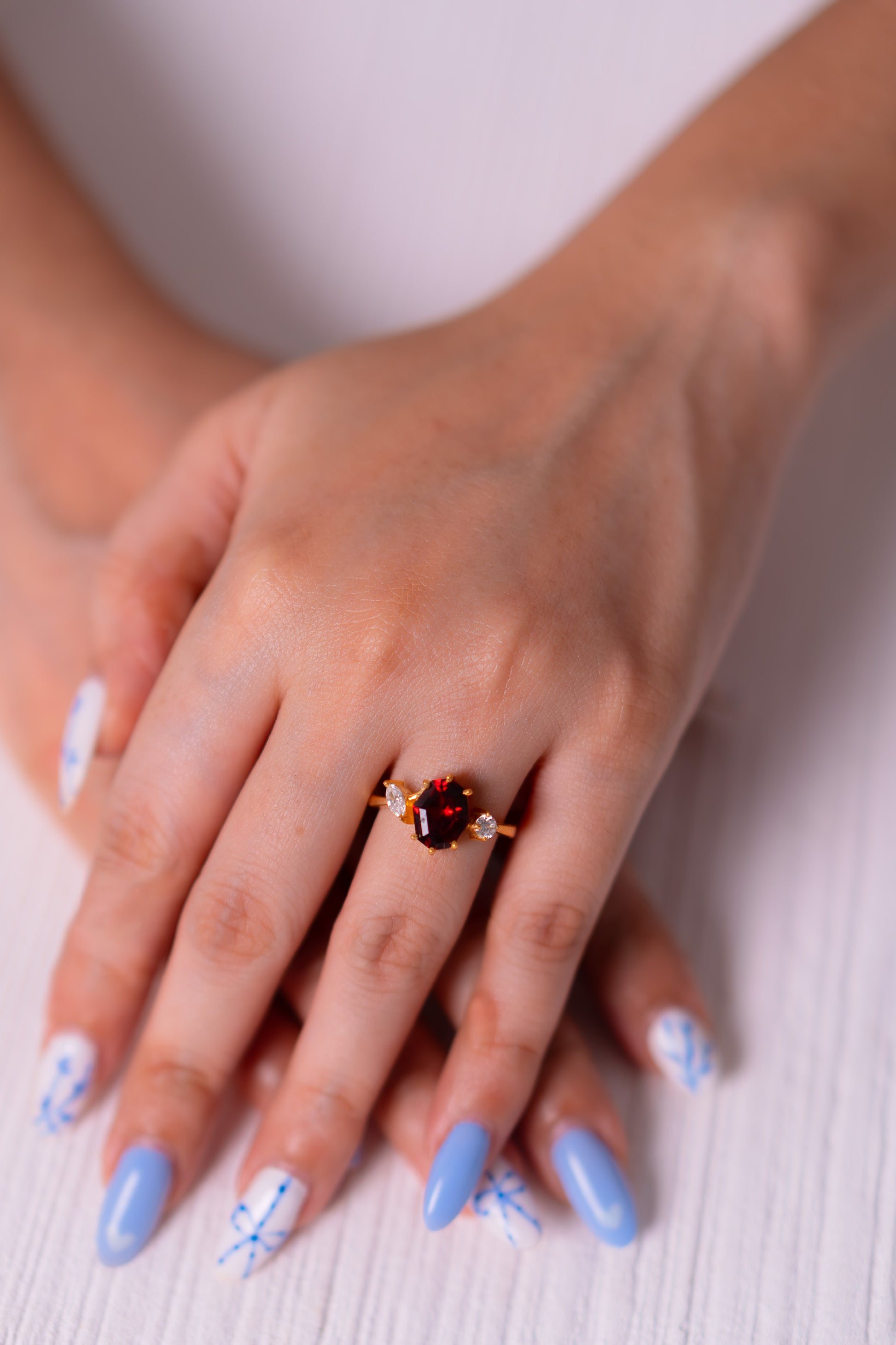 Garnet Meredith Ring - CLJ943