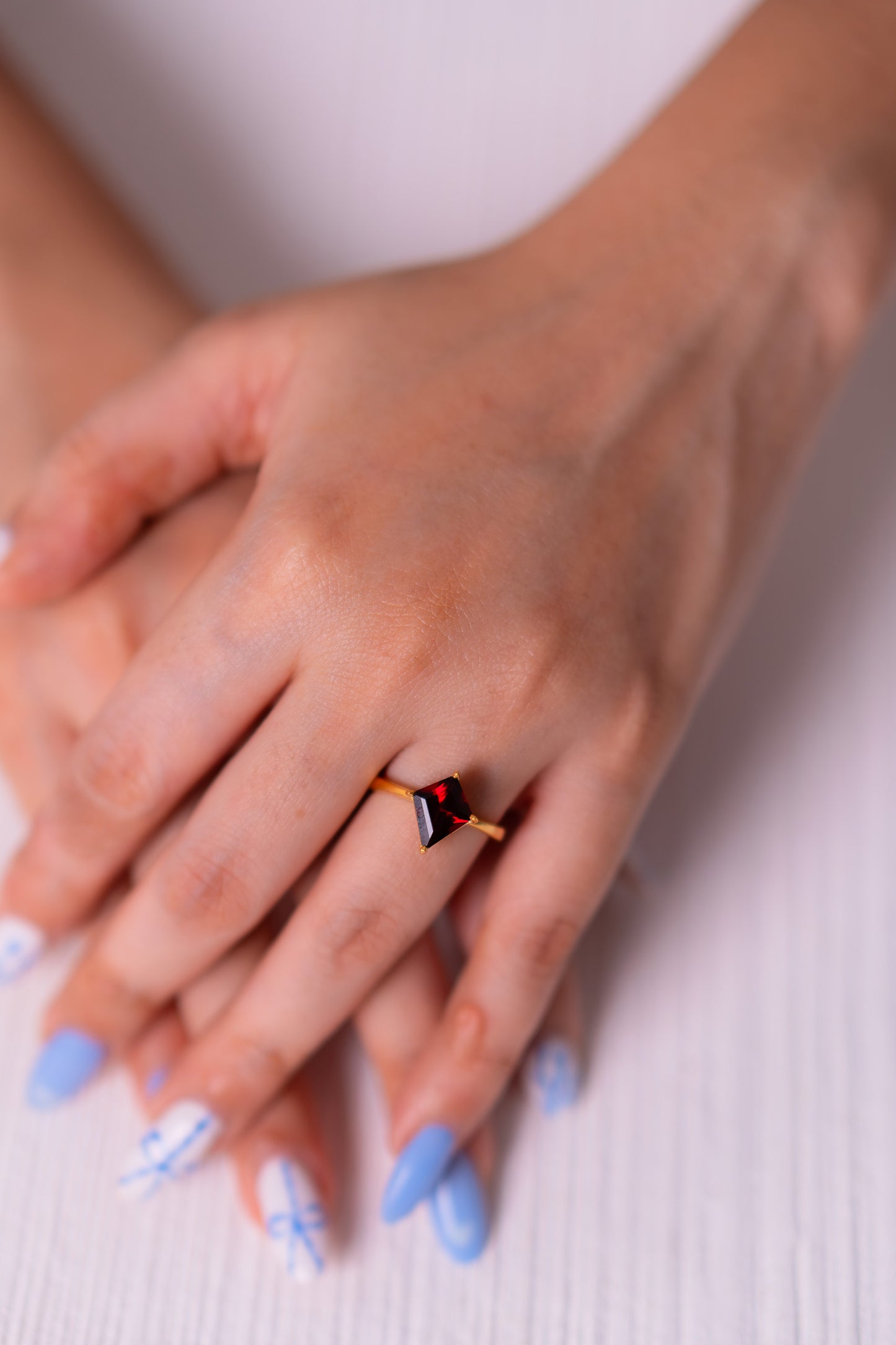 Garnet Evanna Ring - CLJ946