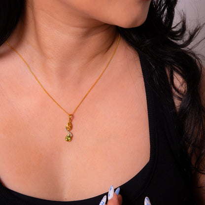 Peridot & Citrine Aanya Necklace - CLJ944