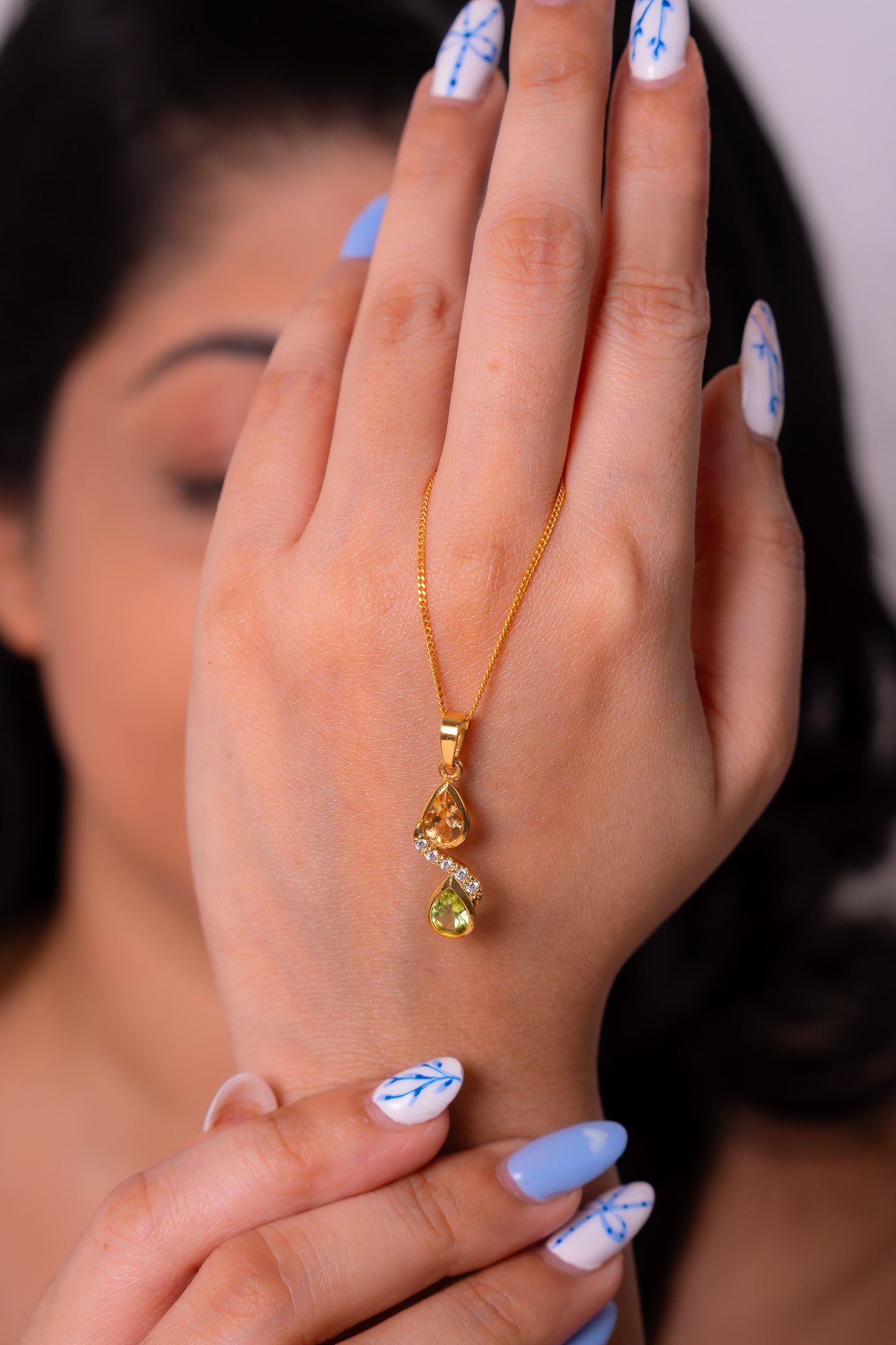 Peridot & Citrine Aanya Necklace - CLJ944