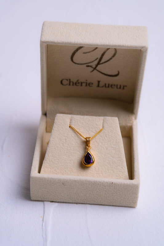 Amethyst Olivia Necklace - CLJ956A