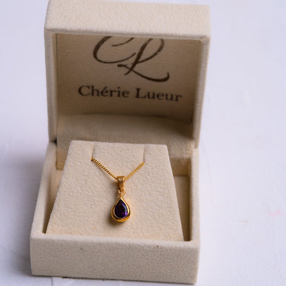 Amethyst Olivia Necklace - CLJ956A