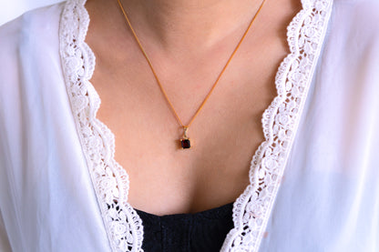 Garnet Ivyana Necklace - CLJ589G