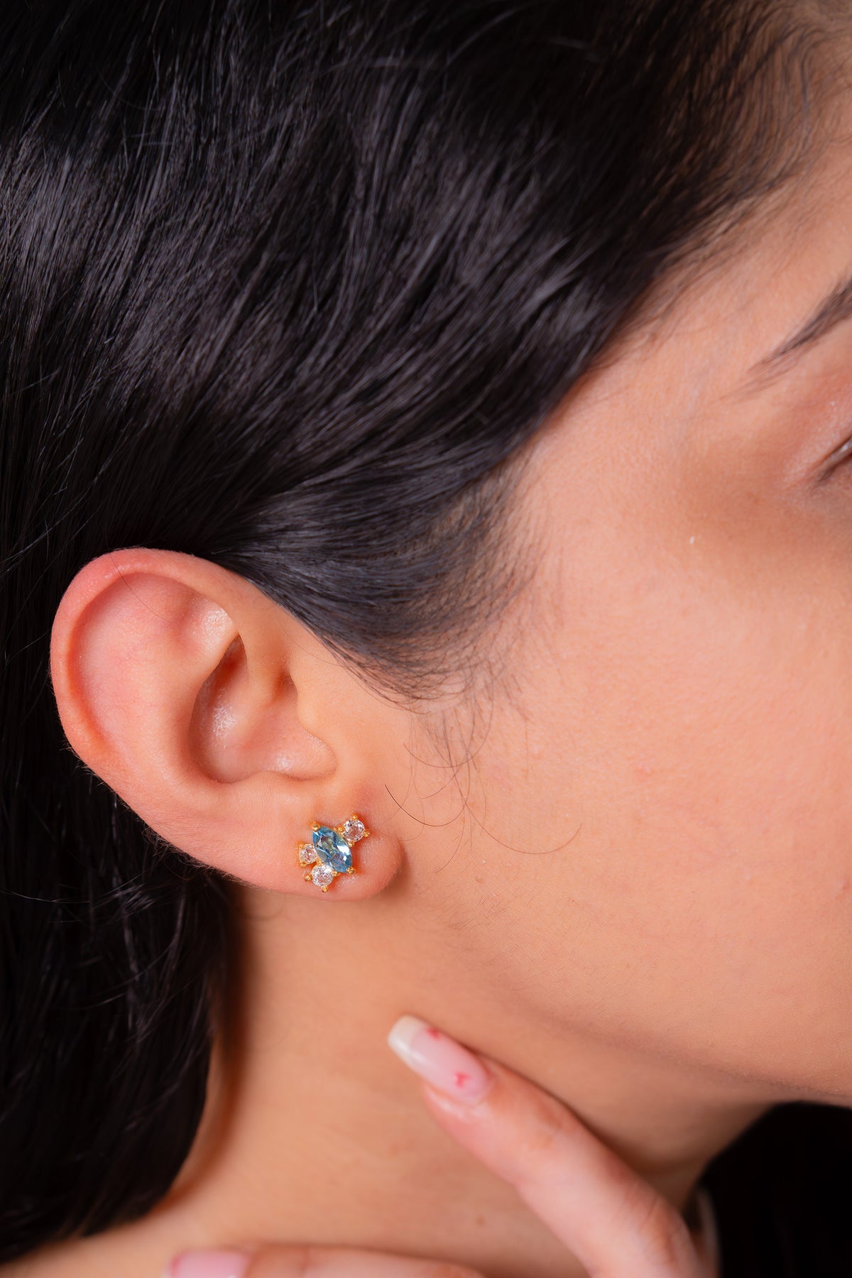 London Blue Topaz, White Topaz Lyselle Earrings - CLJ963N