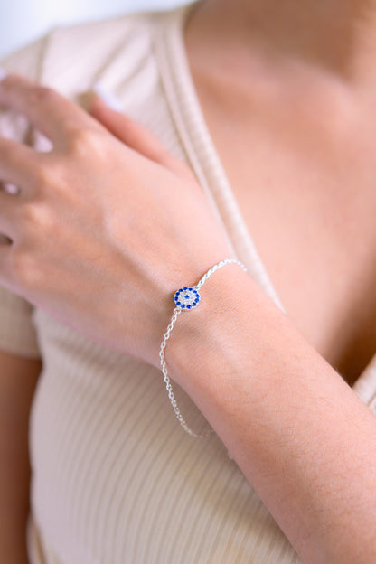 Mystic Gaze Evil Eye Bracelet - CLJ491DB