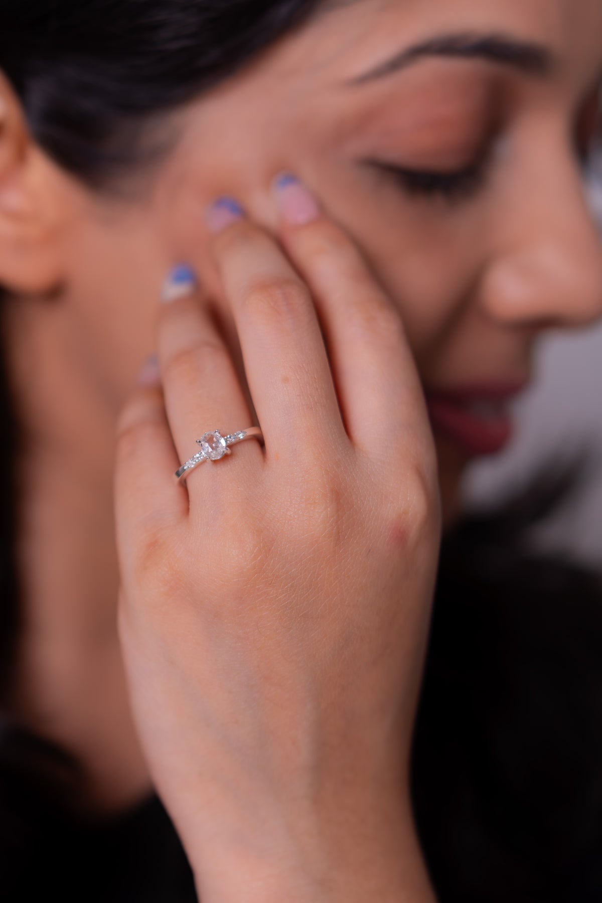 White Sapphire Novella Ring - CLJ979