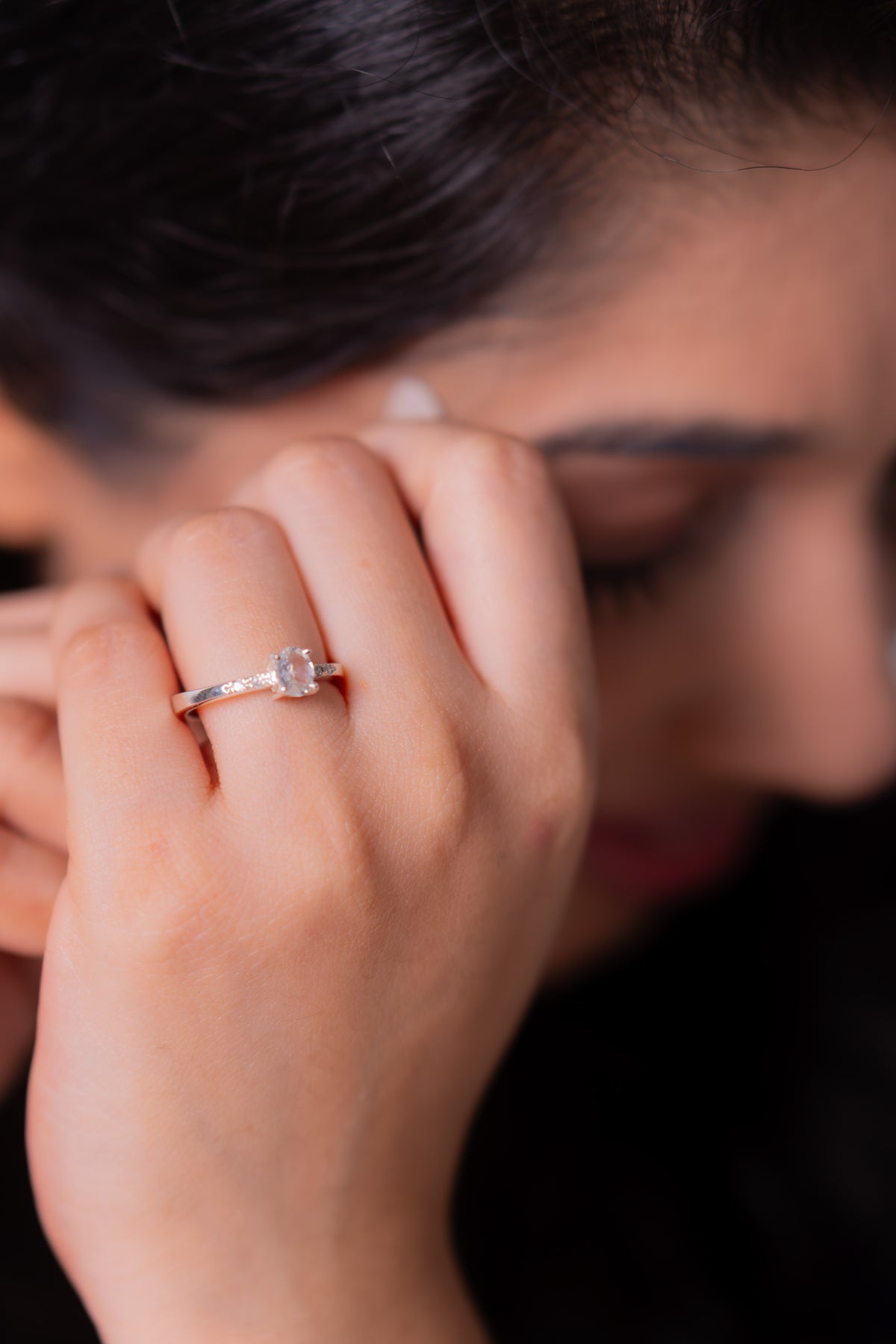 White Sapphire Novella Ring - CLJ979