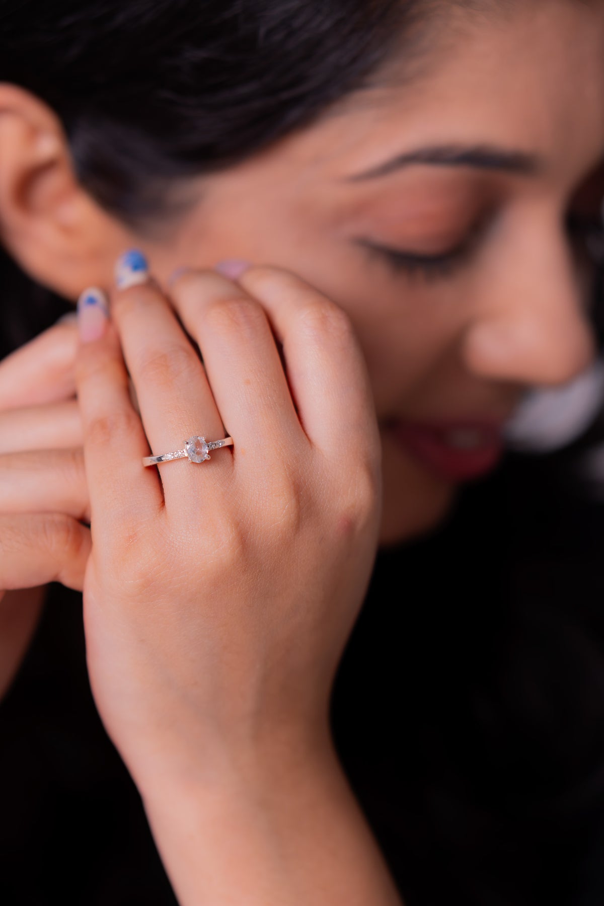White Sapphire Novella Ring - CLJ979