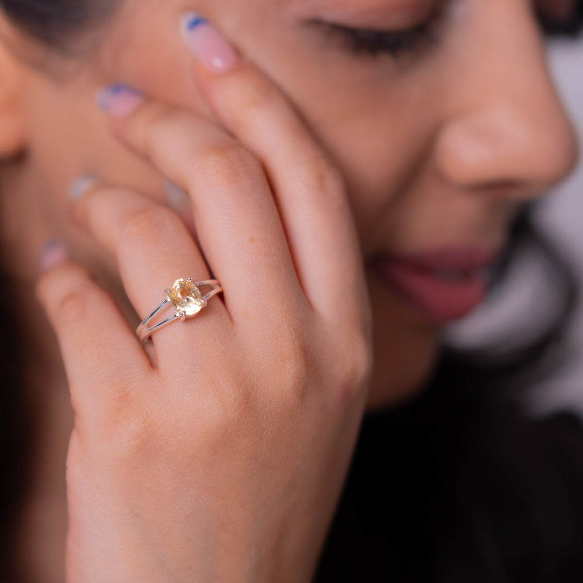 Yellow Sapphire Sara Ring - CLJ972
