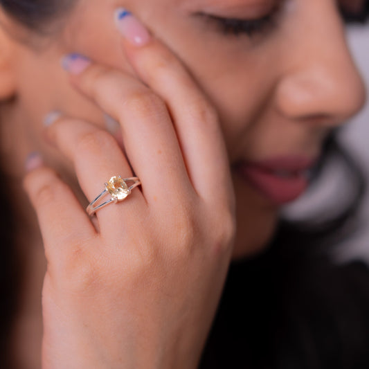 Yellow Sapphire Sara Ring - CLJ972