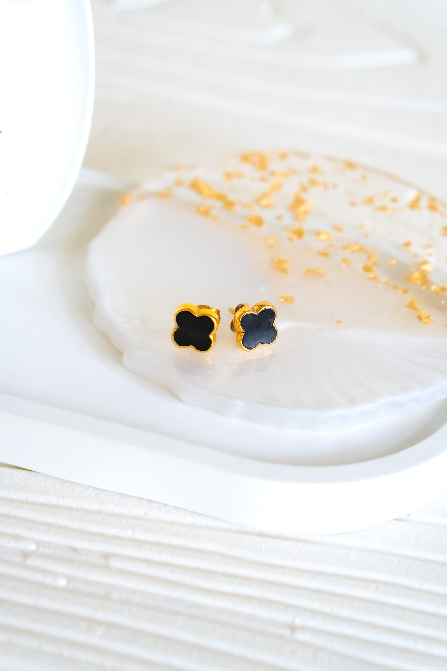 Black Onyx Zelia Earrings - CLJ592BE