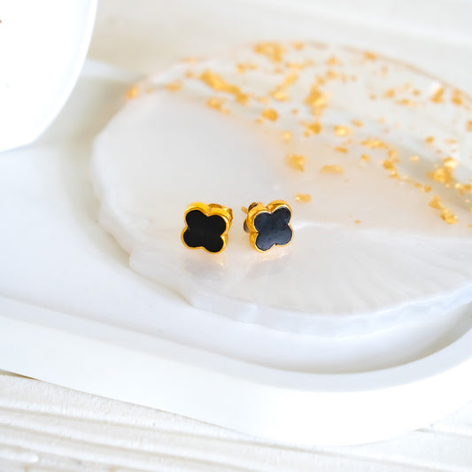 Black Onyx Zelia Earrings - CLJ592BE