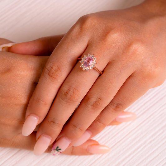 Pink Topaz Diana Ring - CLJ148P