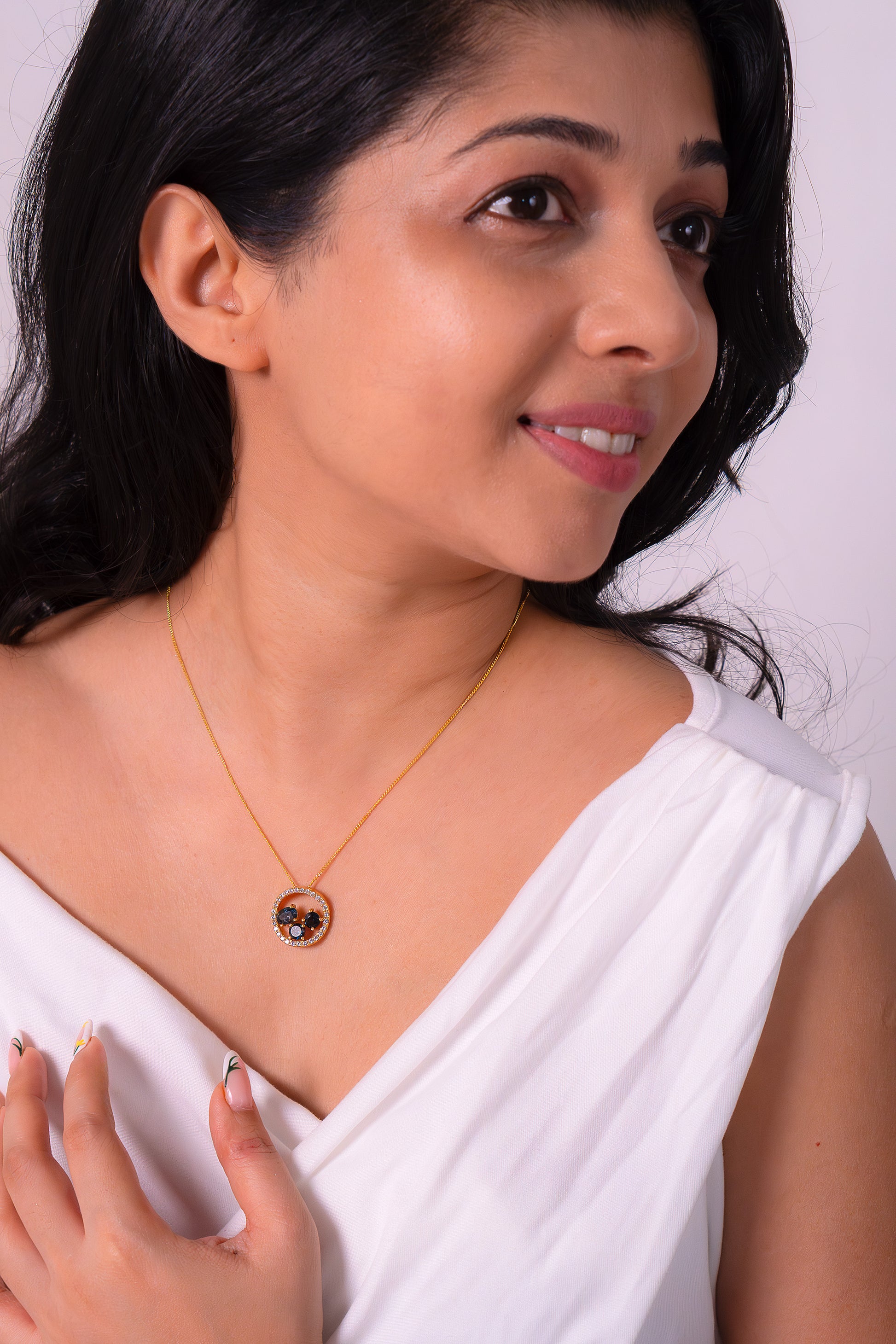 London Blue Topaz Aanya Necklace - CLJ411LB