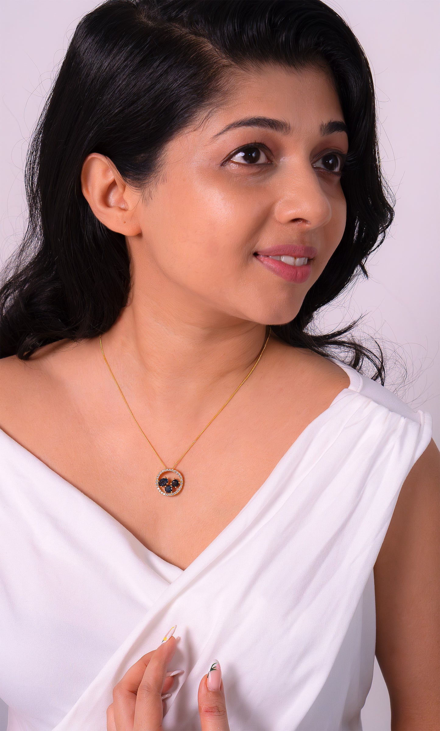 London Blue Topaz Aanya Necklace - CLJ411LB