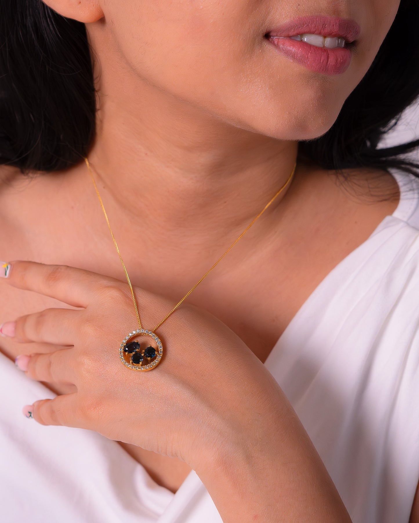 London Blue Topaz Aanya Necklace - CLJ411LB