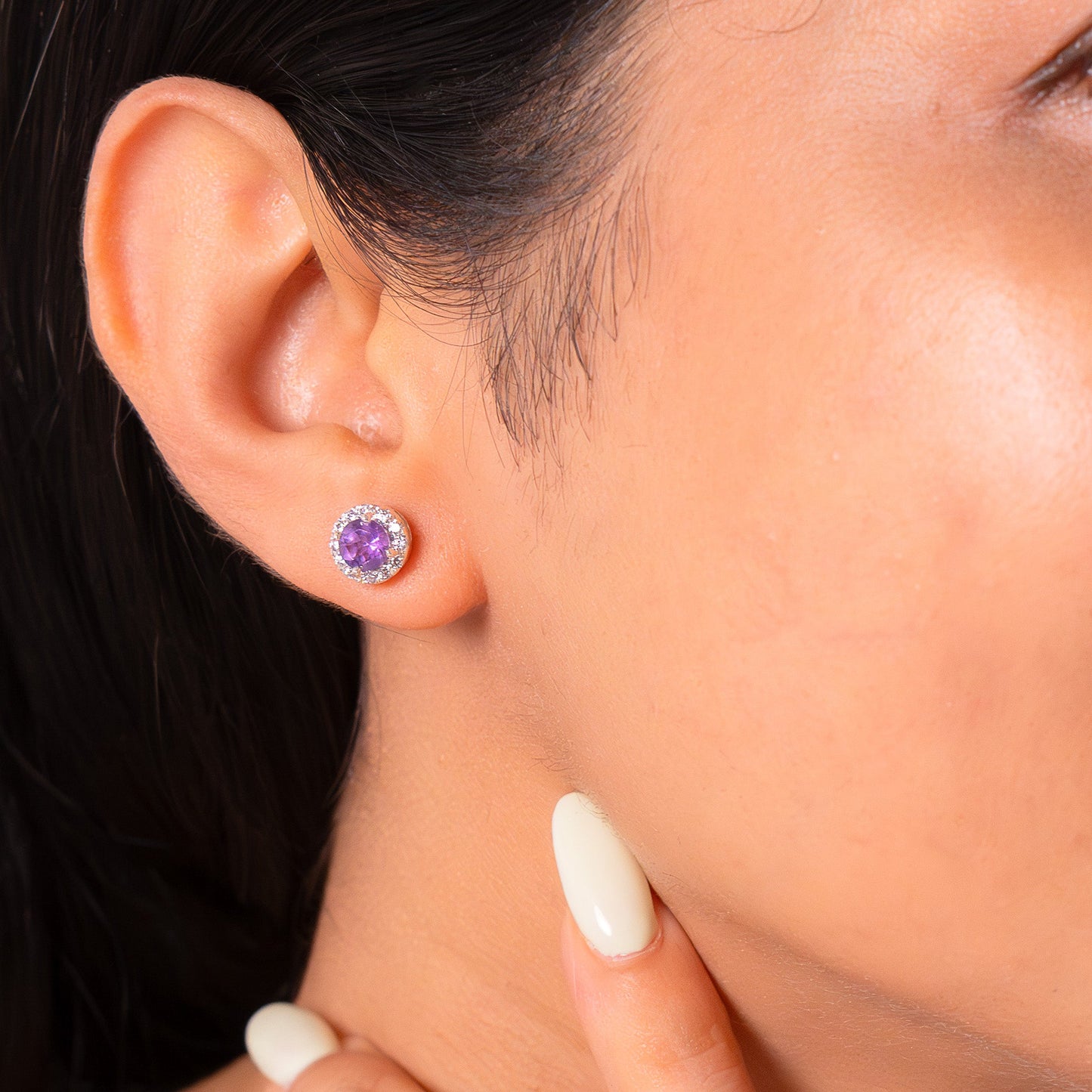 Amethyst Hazel Earrings - CLJ329AE