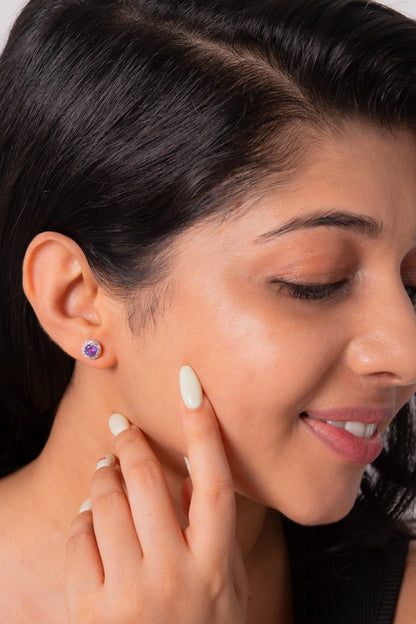 Amethyst Hazel Earrings - CLJ329AE