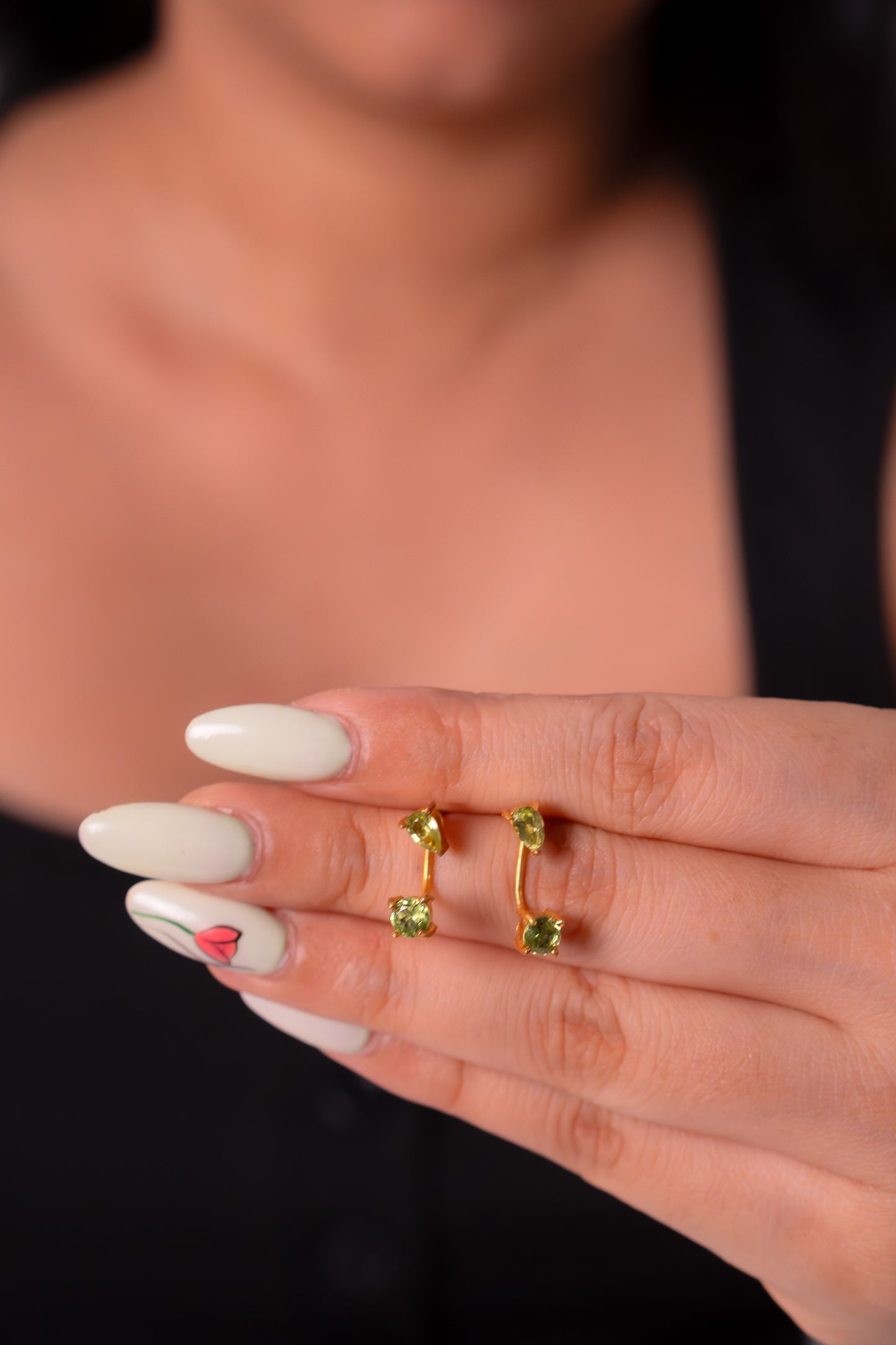 Peridot Natalia Convertible Earrings - CLJ662P