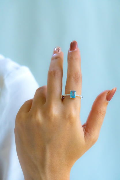 Blue Topaz Kenzie Ring - CLJ241