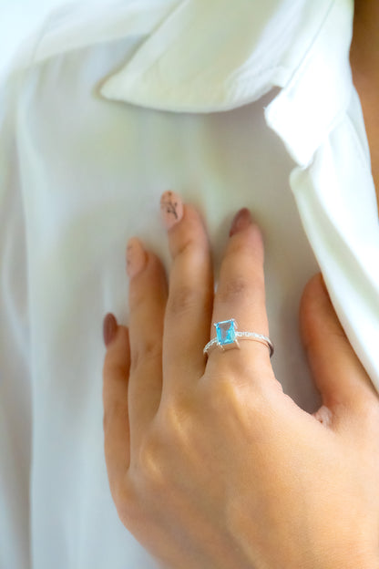 Blue Topaz Kenzie Ring - CLJ241