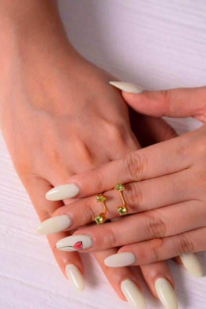 Peridot Natalia Convertible Earrings - CLJ662P