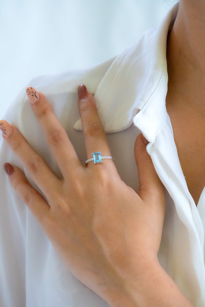 Blue Topaz Kenzie Ring - CLJ241