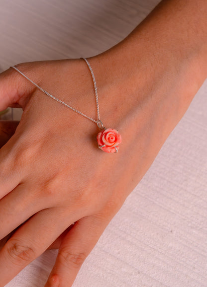 Pink Coral Auli Necklace - CLJ709