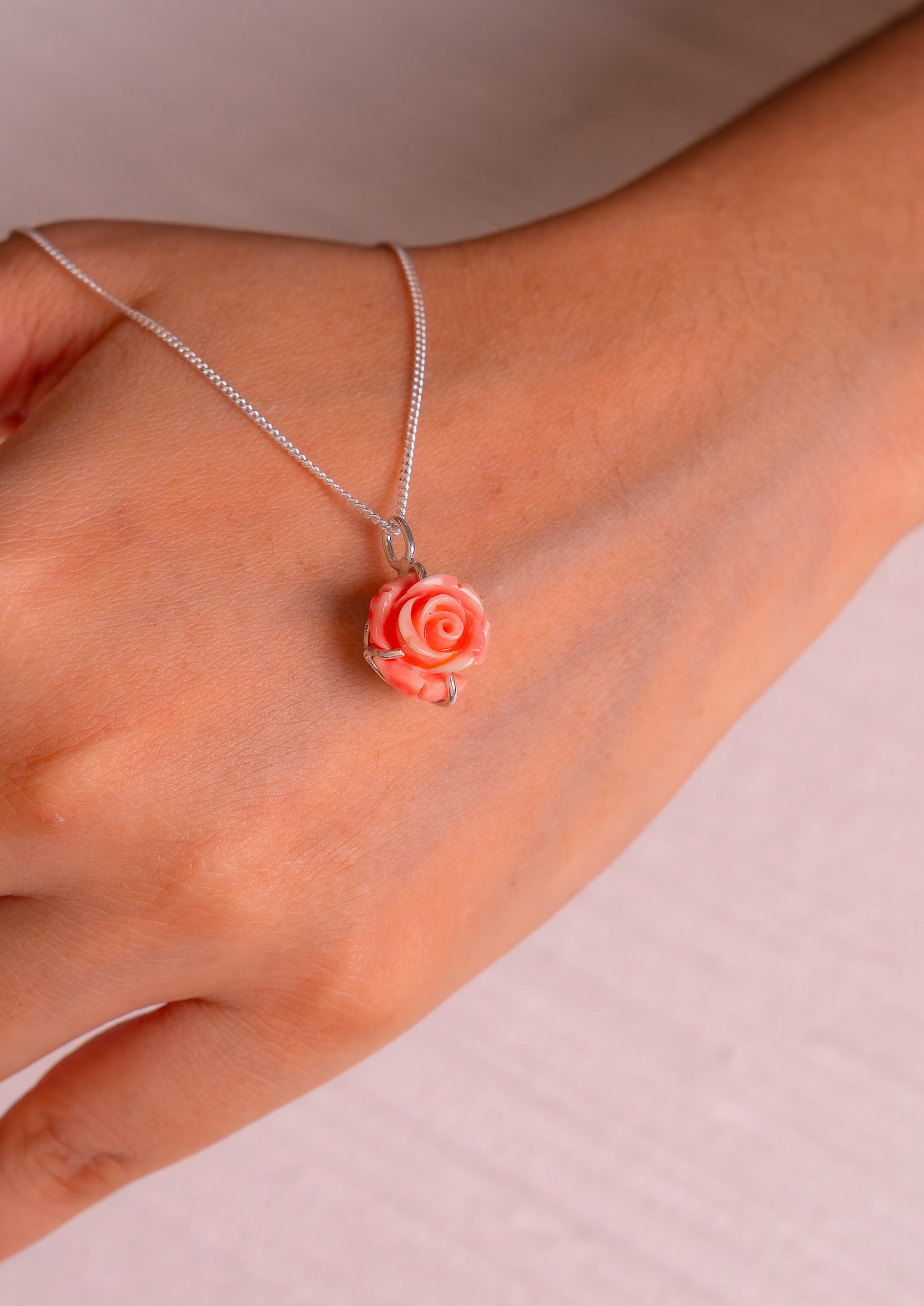 Pink Coral Auli Necklace - CLJ709