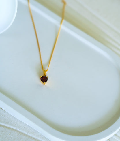 Garnet Carla Necklace - CLJ584G