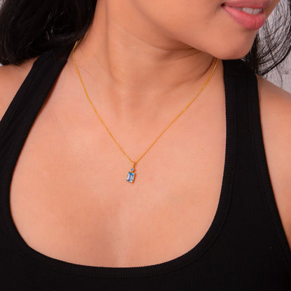 Blue Topaz Roxie Necklace - CLJ837B