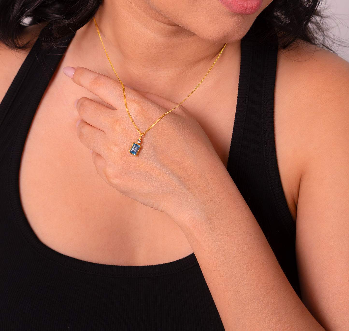 Blue Topaz Roxie Necklace - CLJ837B