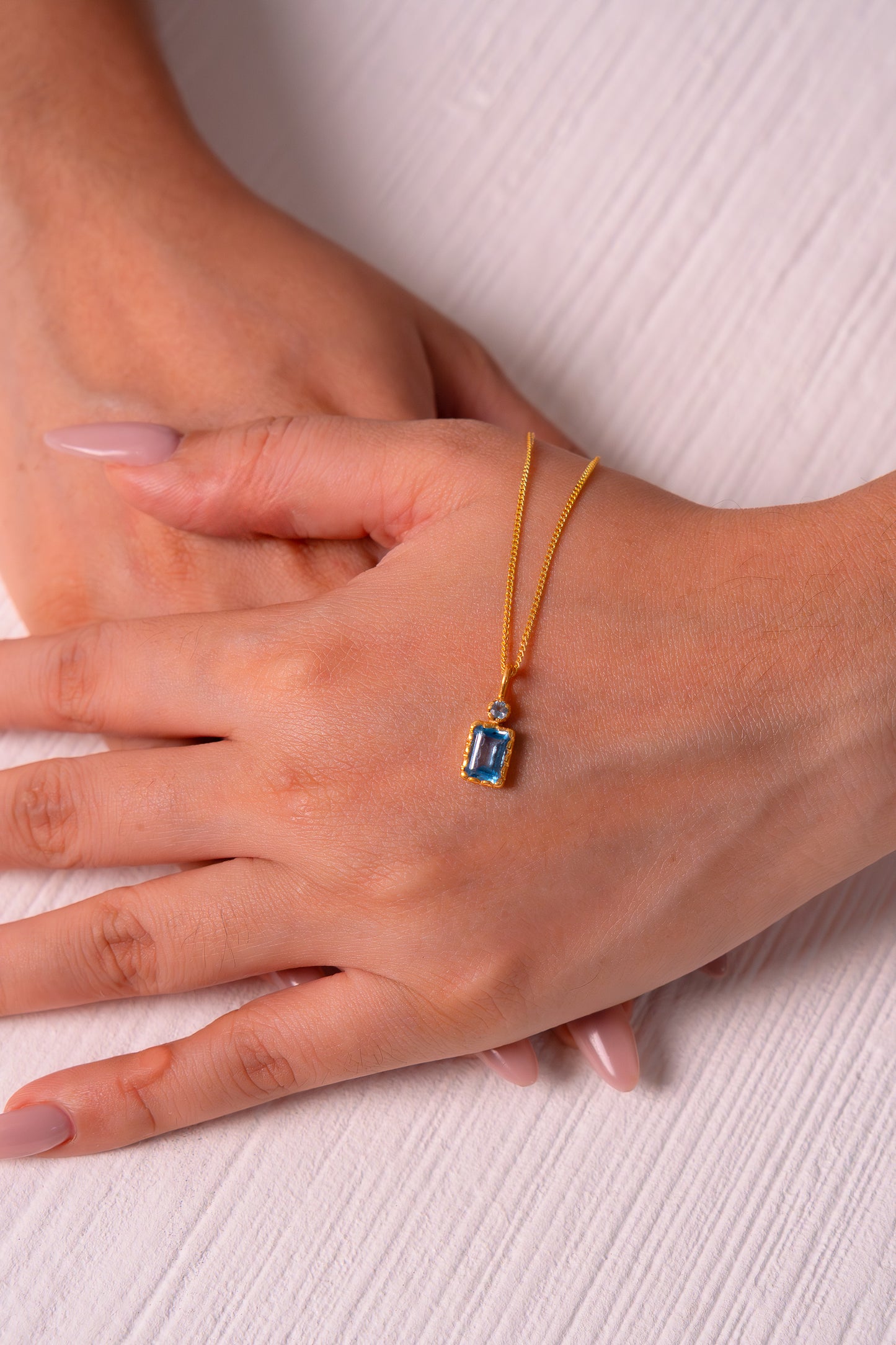 Blue Topaz Roxie Necklace - CLJ837B