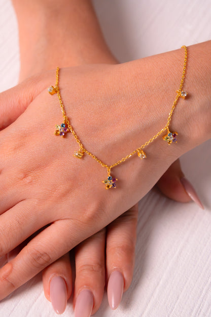 White Topaz, Pink Tourmaline, Blue Topaz, Citrine, Peridot & Amethyst Carina Necklace- CLJ853