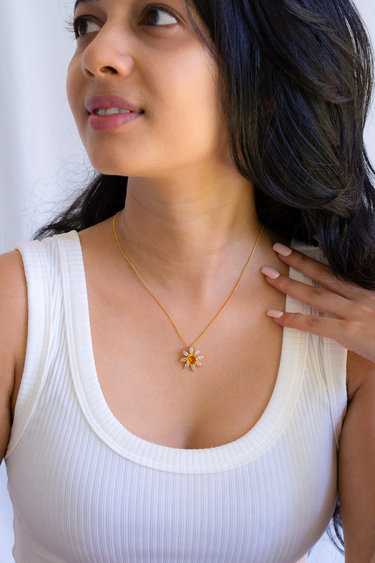 Citrine Isadora Necklace - CLJ627CN