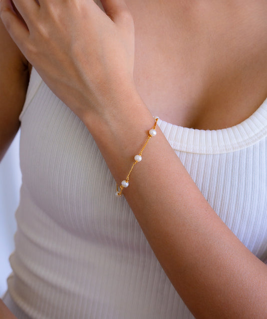 Cultured Pearl Aylin Bracelet - CLJ596