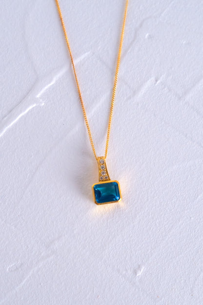 Blue Topaz Eudora Necklace - CLJ706B