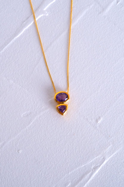 Amethyst Olina Necklace - CLJ708A