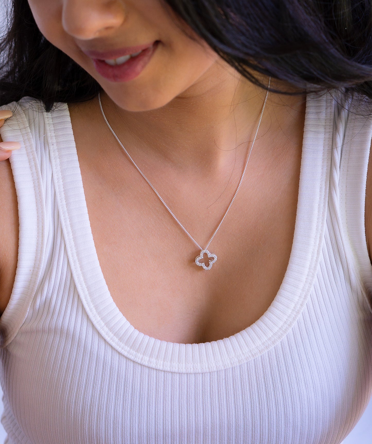 American Diamonds Aubrie Necklace - CLJ549