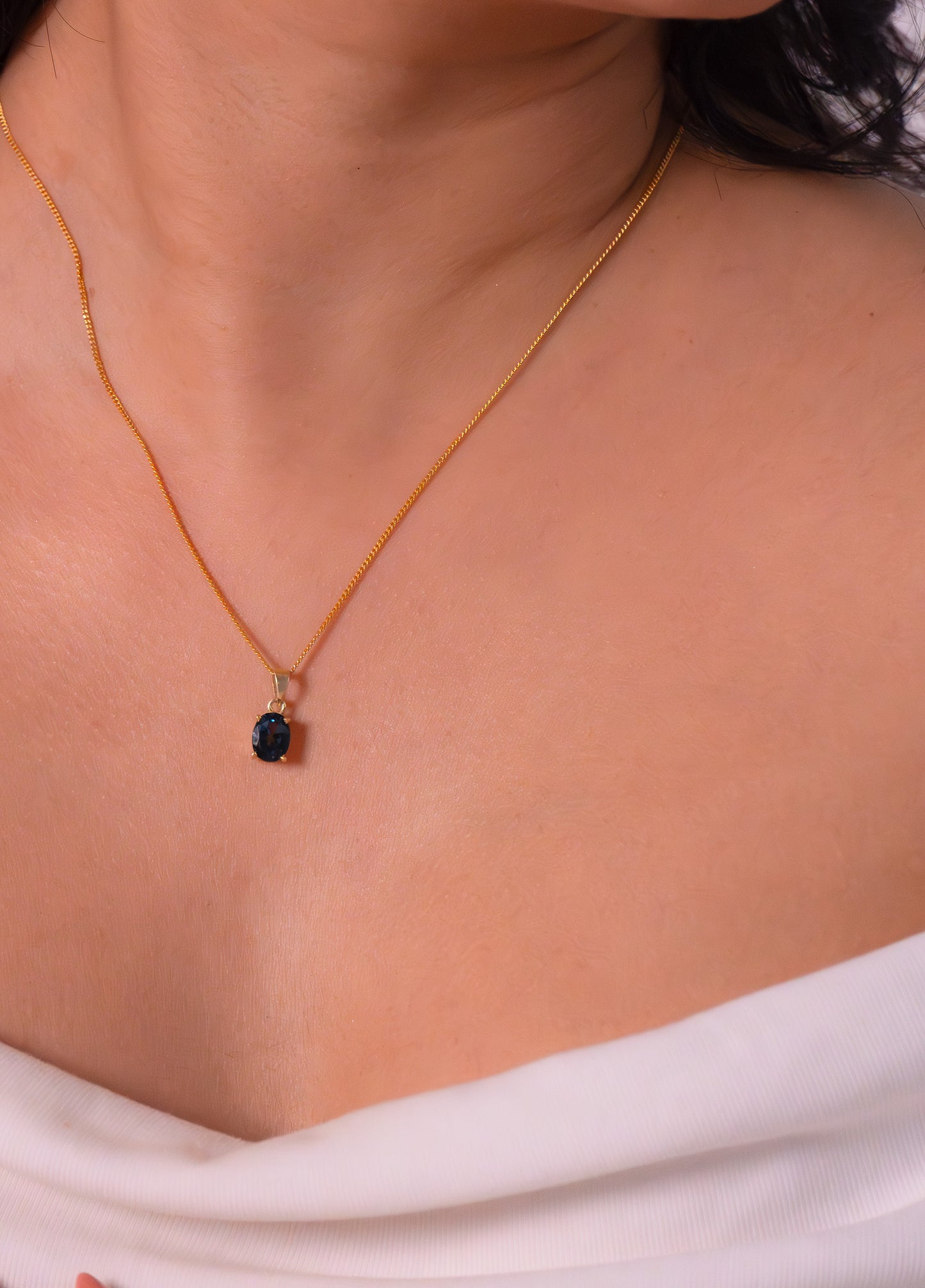 London Blue Topaz McKay Necklace - CLJ620LB