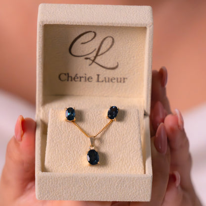 London Blue Topaz McKay Set - CLJ620LB