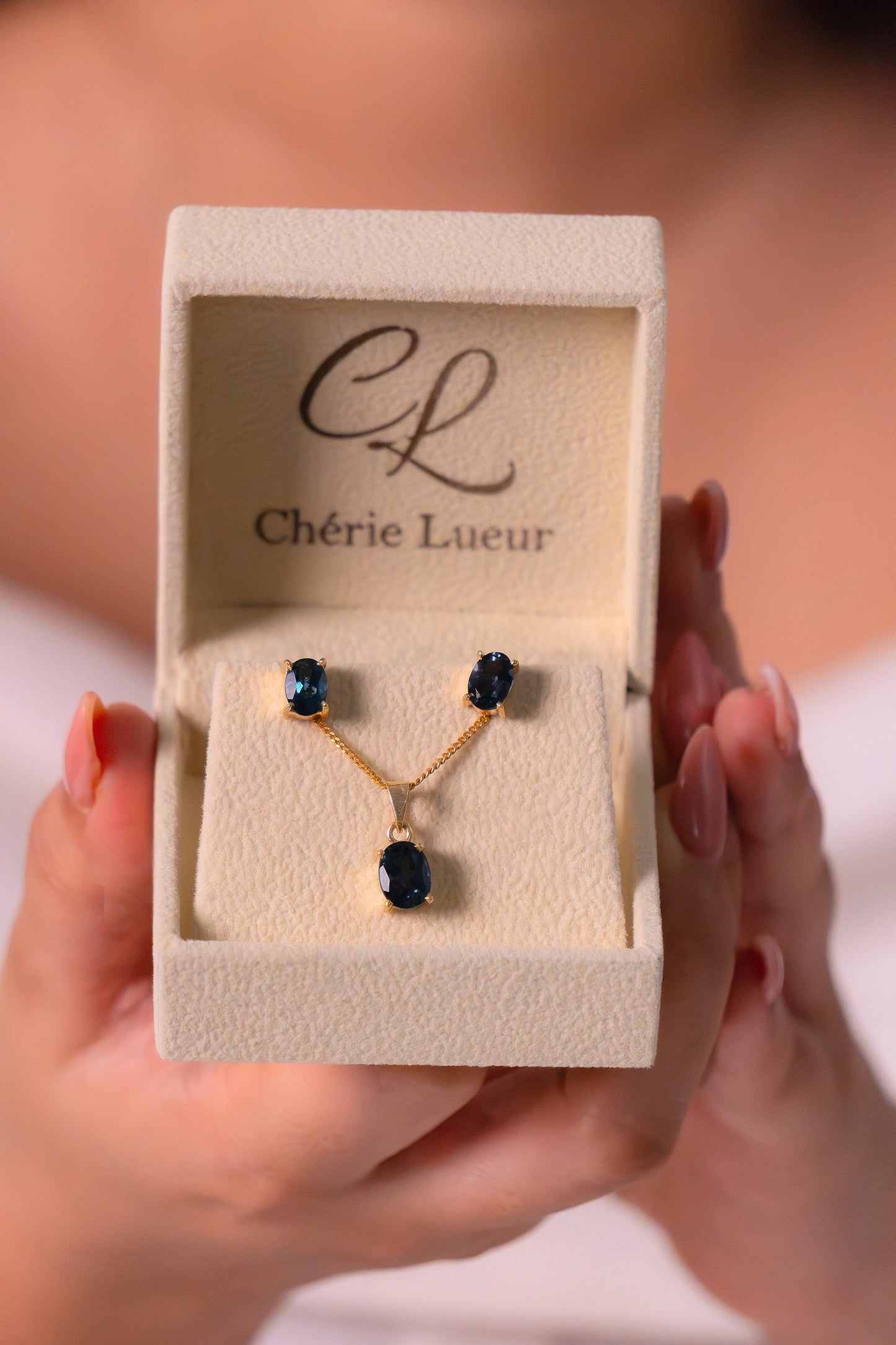 London Blue Topaz McKay Necklace - CLJ620LB