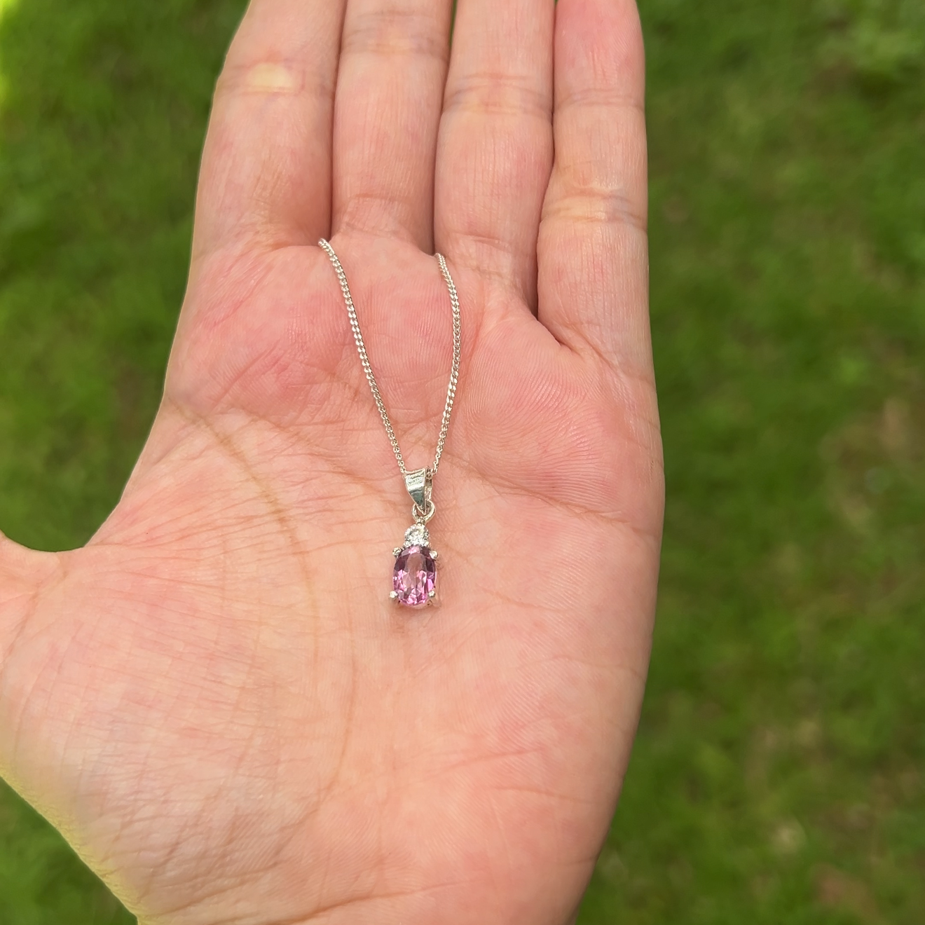 Pink Topaz Leah Necklace - CLJ233PTN