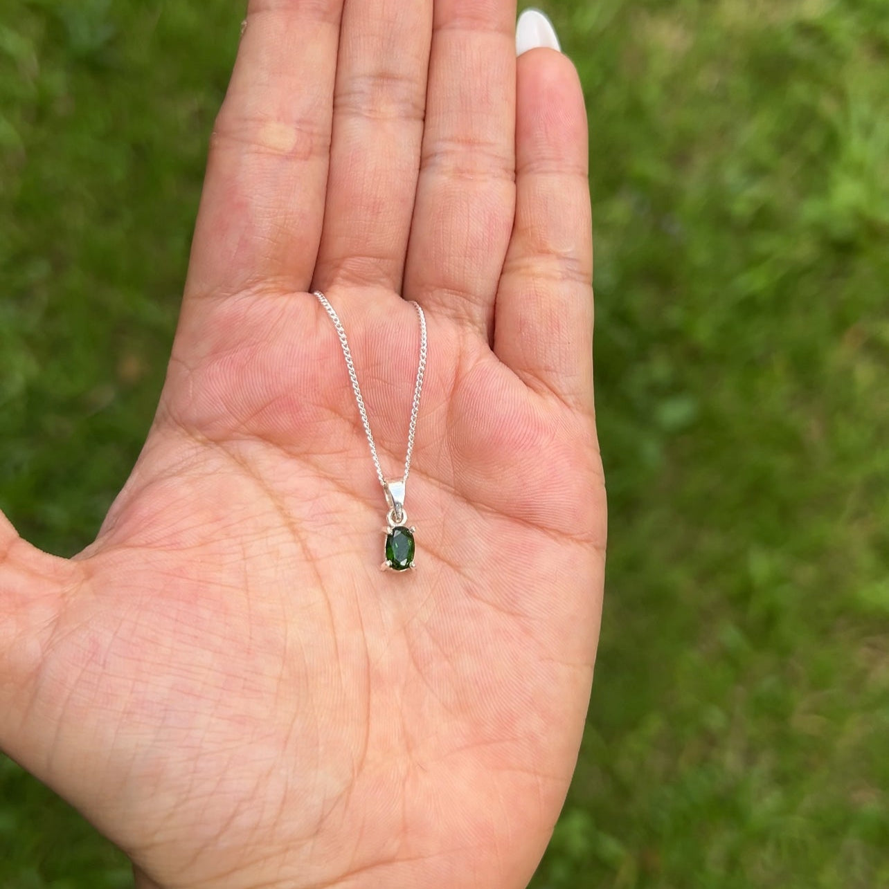 Chromium Diopside Zorya Necklace - CLJ749CD